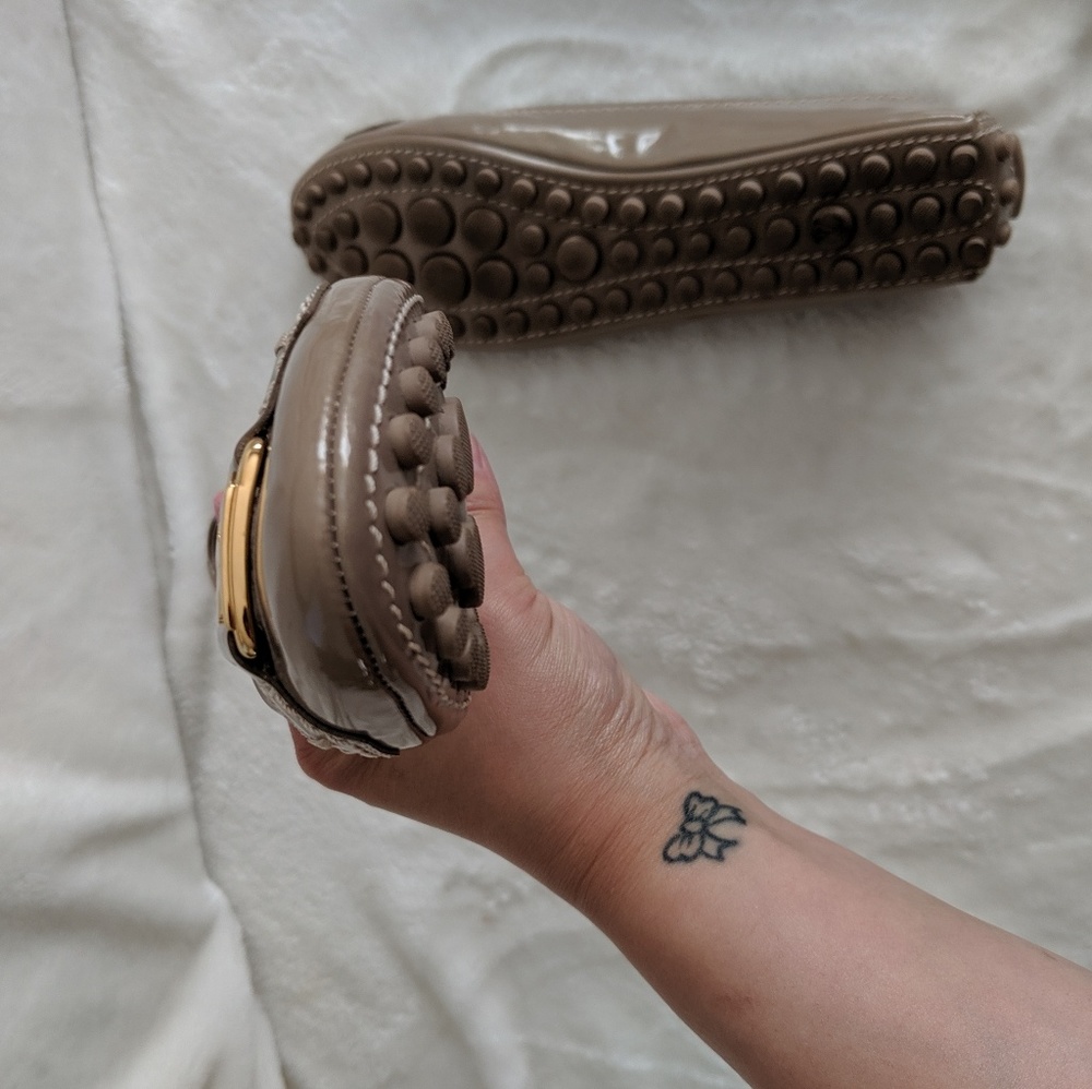 LOUIS VUITTON Leather Oxford Ballerina Flats 36 - Picture 2 of 8